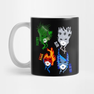 Earth, air, fire, water Mug